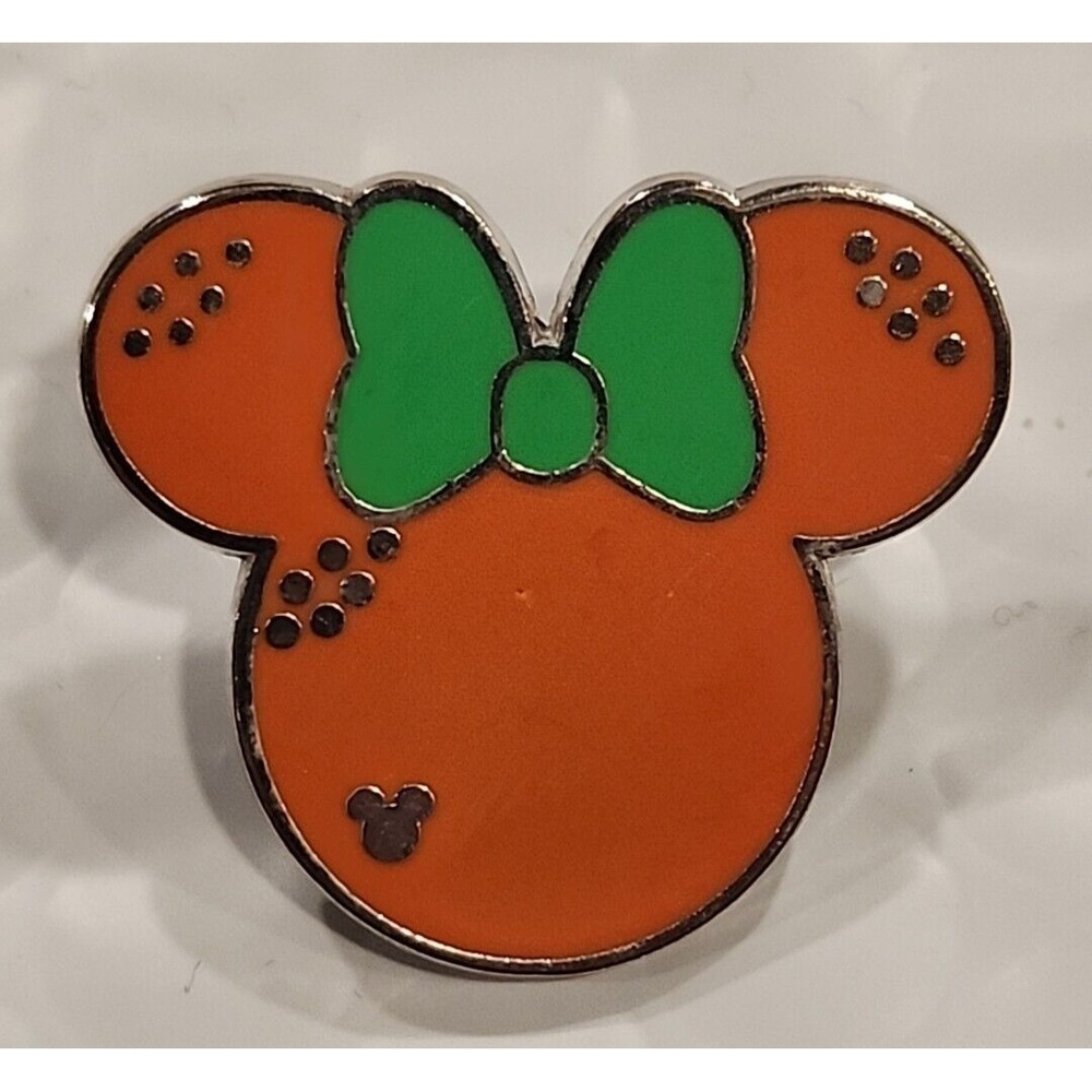 Disney Pin Orange Fruit‎ Food Ears Icon Hidden Mickey Head DLR 2017 00000